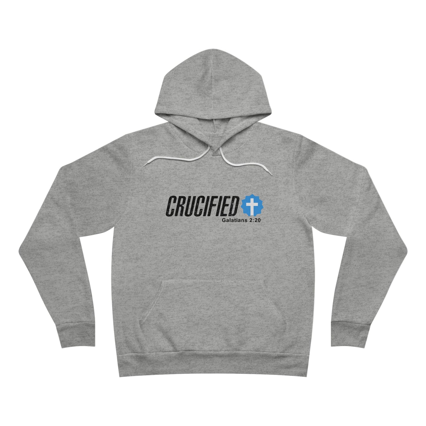 Faith-Inspired Unisex Hoodie - Crucified Design, Cozy Gift for Religious Celebrations, Inspirational Apparel for Men & Women