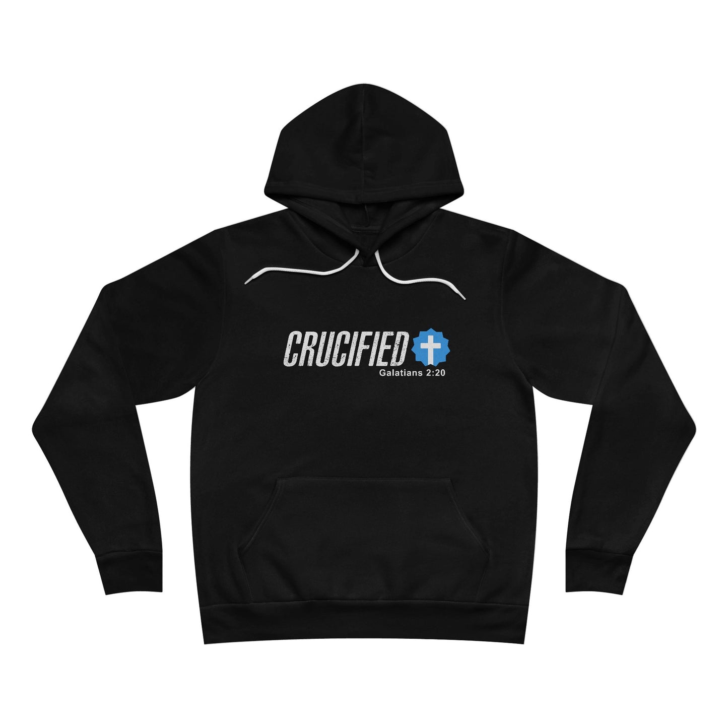 Faith-Inspired Unisex Hoodie - Crucified Design, Cozy Gift for Religious Celebrations, Inspirational Apparel for Men & Women
