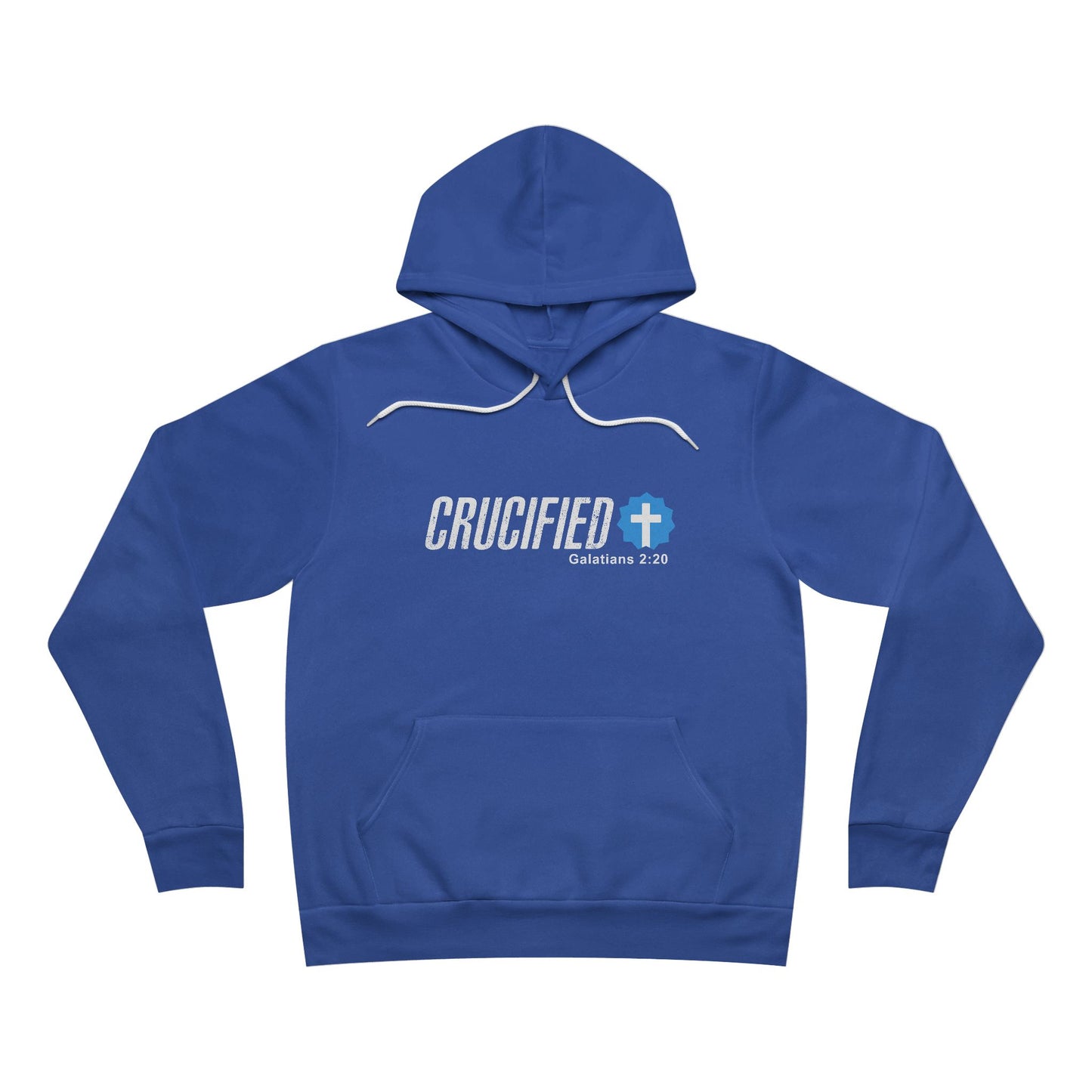 Faith-Inspired Unisex Hoodie - Crucified Design, Cozy Gift for Religious Celebrations, Inspirational Apparel for Men & Women