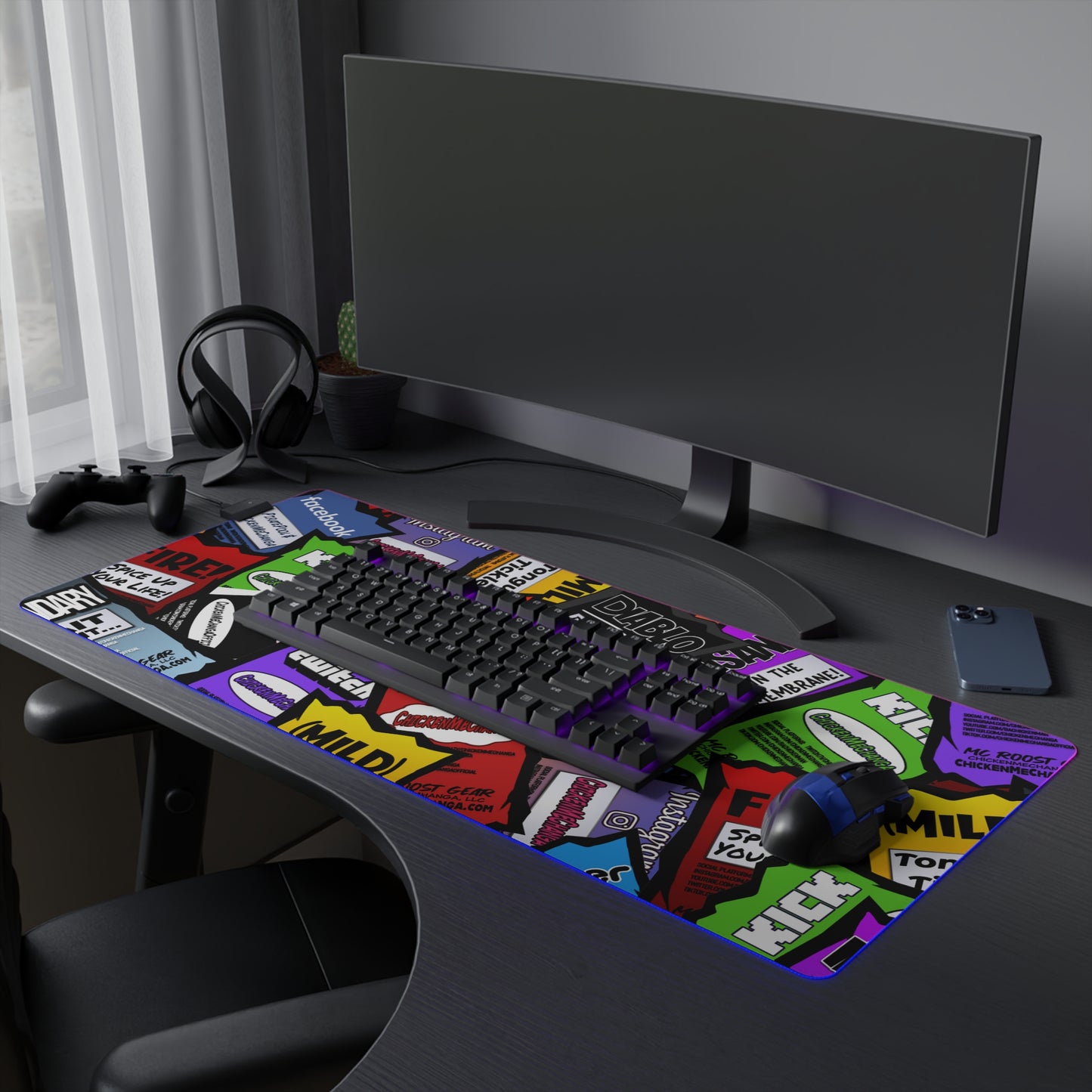 Saucy LED Gaming Mouse Pad