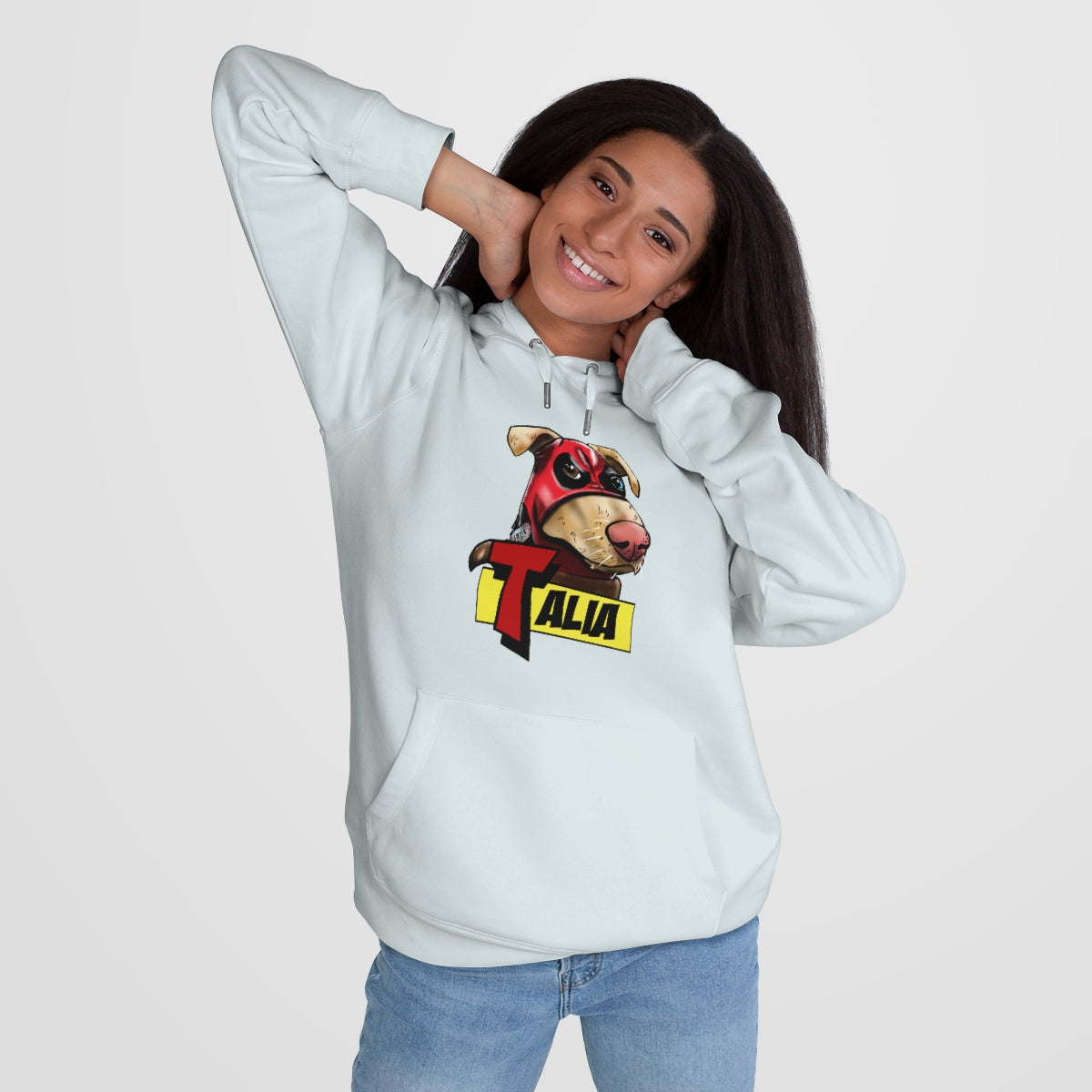 Talia On a Hoodie!