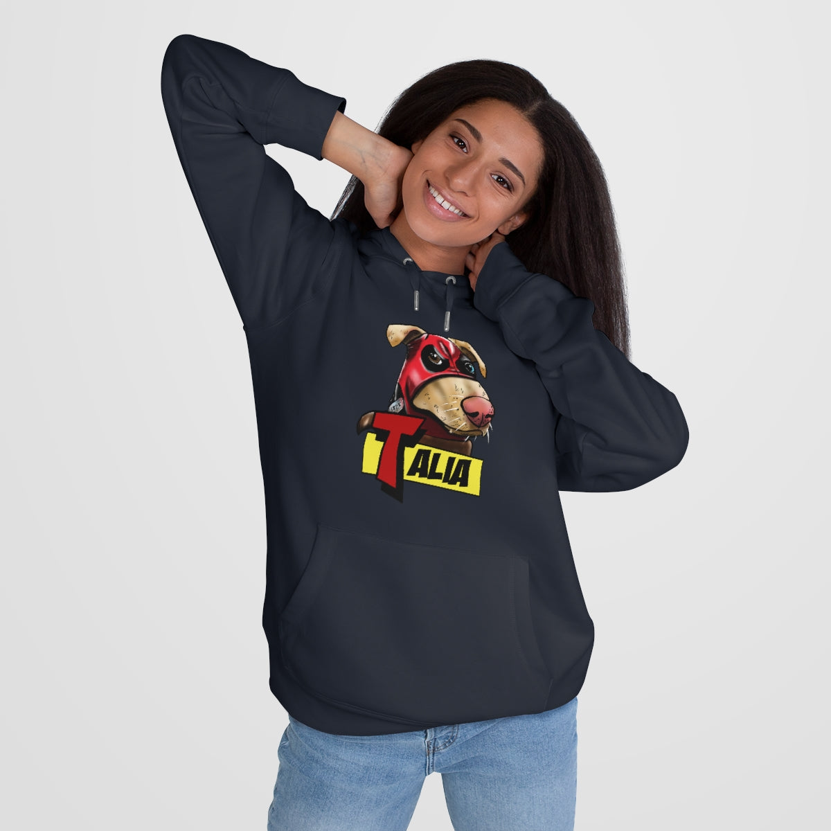 Talia On a Hoodie!